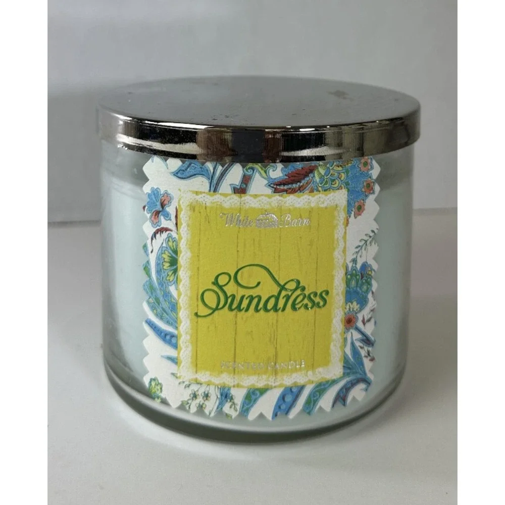 NEW! White Barn x Bath & Body Works Sundress Scented 3 Wick Candle 14.5 OZ *Read - Picture 5 of 10